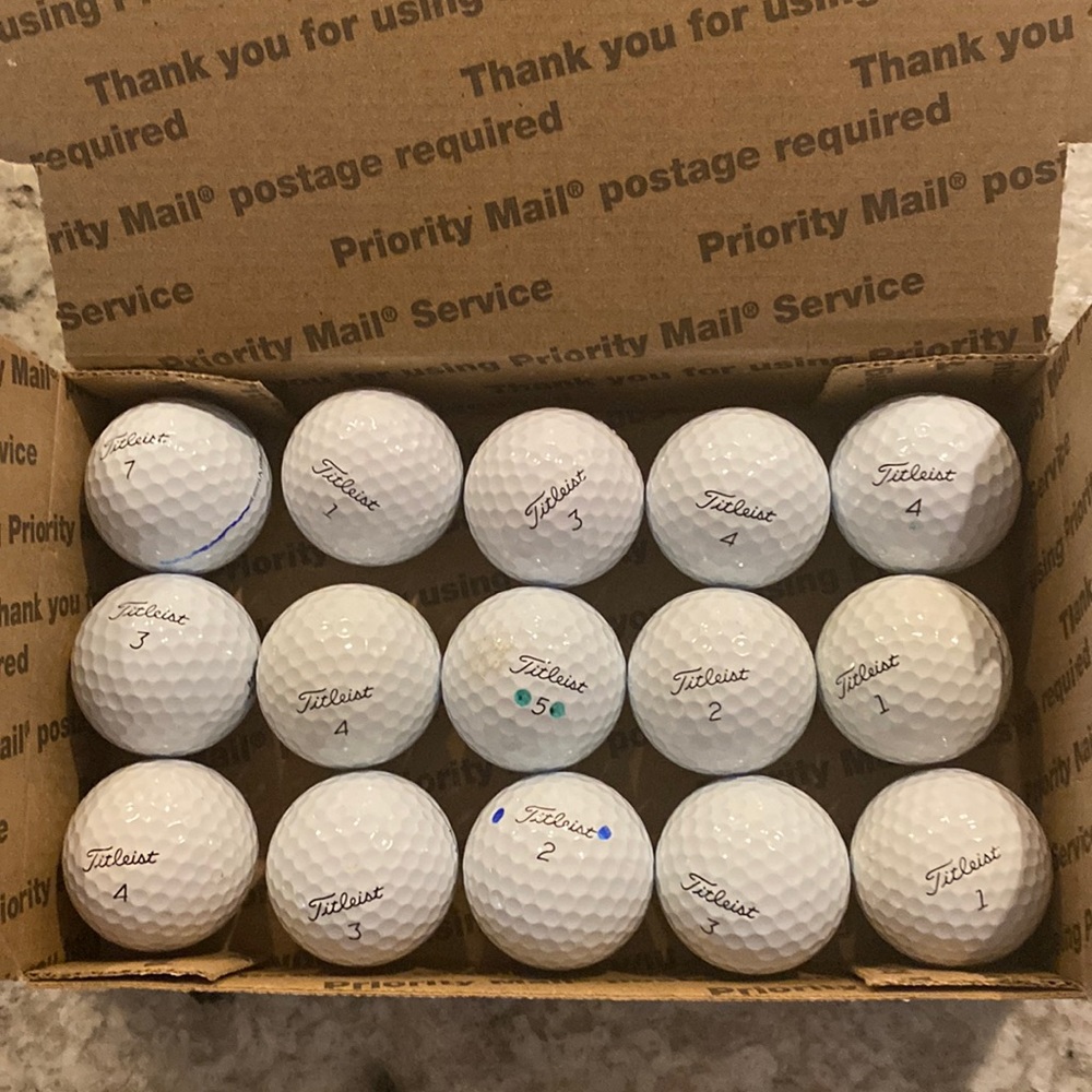 15 Titleist PROV1 Golf Balls